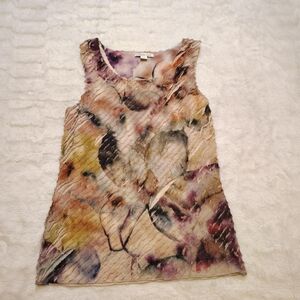 Coldwater Creek Layered Ruffled Tank Top